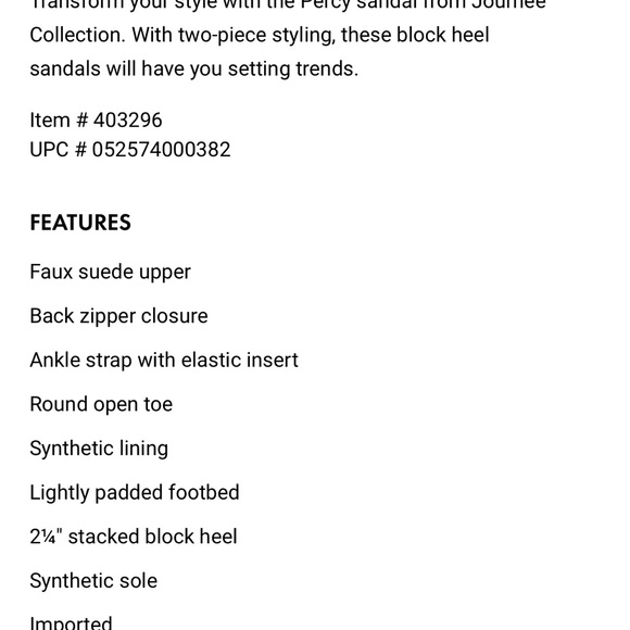 New In Box Journee Percy Sandle - Picture 7 of 7